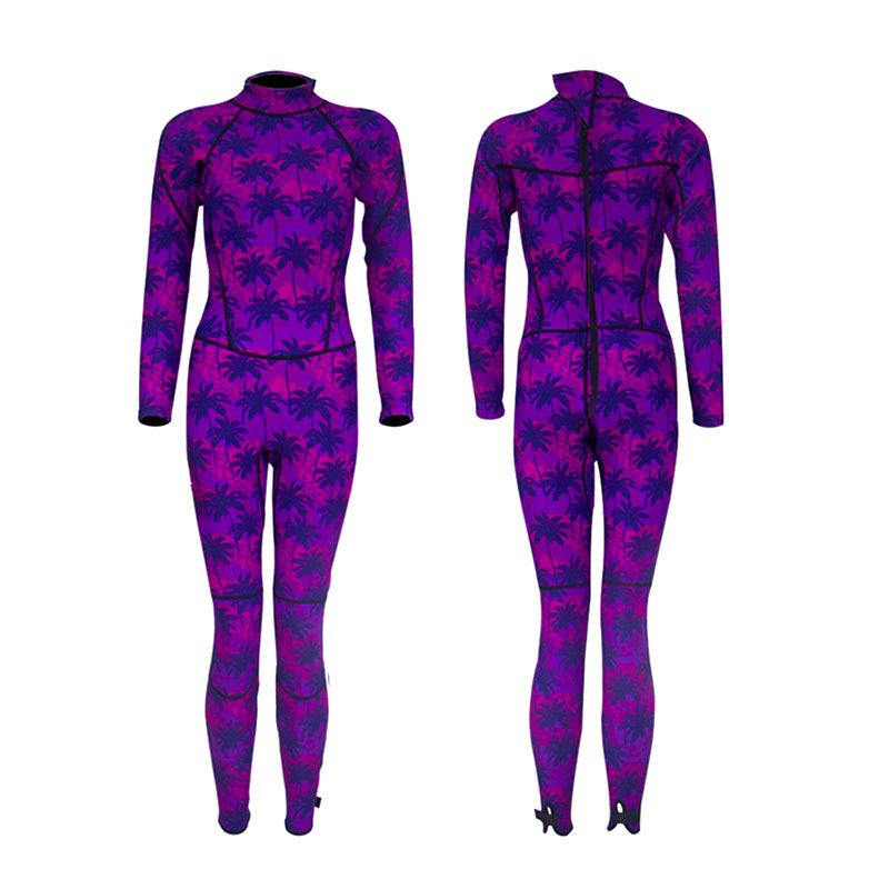 2019 Newly designed wetsuit 3mm women camo pattern neoprene surfing freediving wetsuit