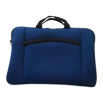 Blue Promotional Laptop Sleeve neoprene bag with zip