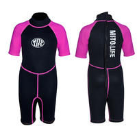 Designed for girls 3mm custom logo printed wetsuit swimming suit kids surfing wetsuit