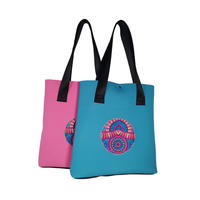 Wholesale new style neoprene tote bags creative print women handbag