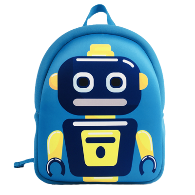 Wholesale Boy Cute 3D Cartoon Robot Kids Travel Backpack