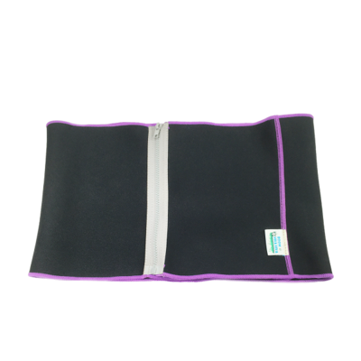 Slimming Belt With Zippers Soft Neoprene Interior Construction And Adjustable Zipper Closure To Fit Most Waist Sizes